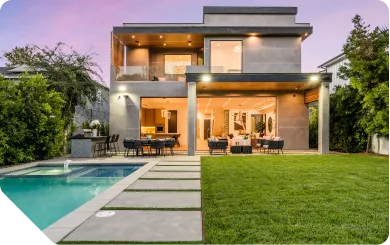 Modern residential villa with pool